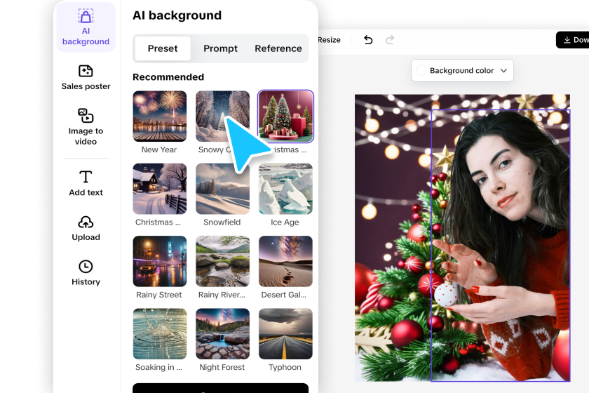 Generate your Christmas background